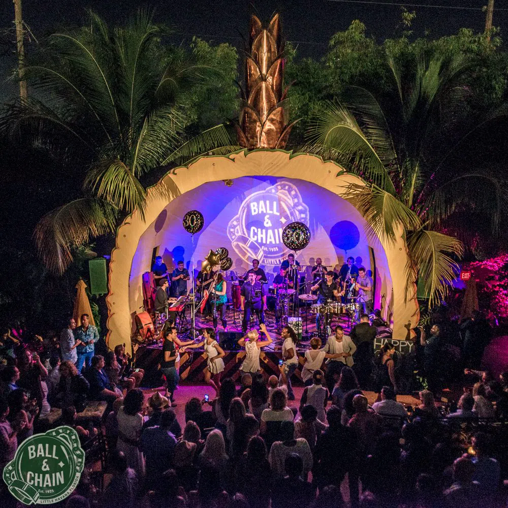 Ball & Chain's courtyard stage