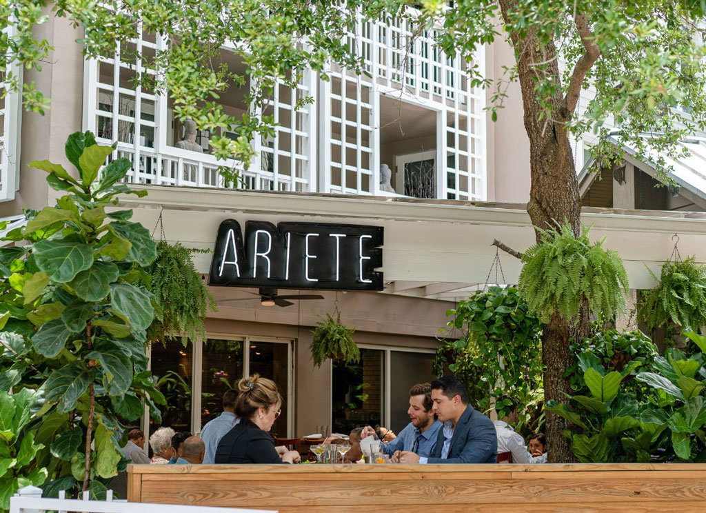 Ariete restaurant Coconut Grove duck canard à la presse tasting menu